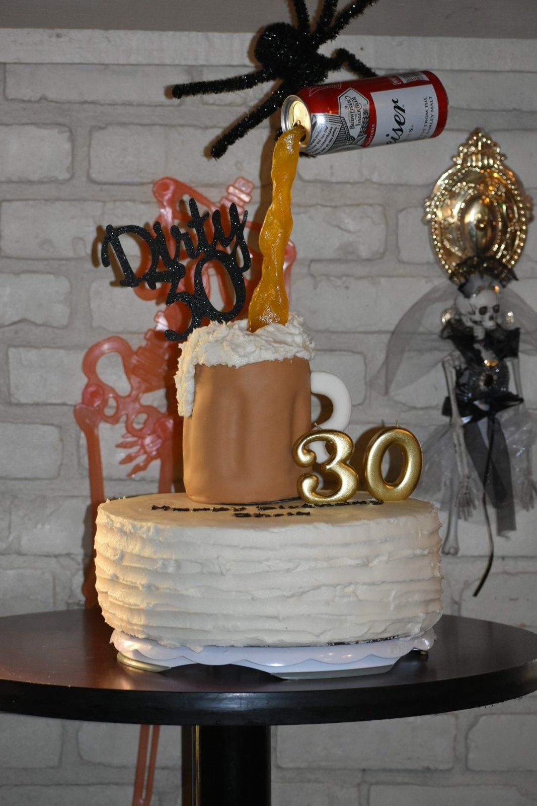Decorated celebration cake
